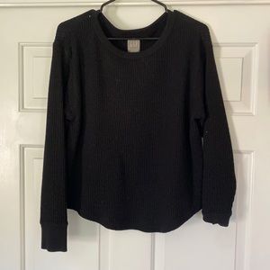 Black knit sweater